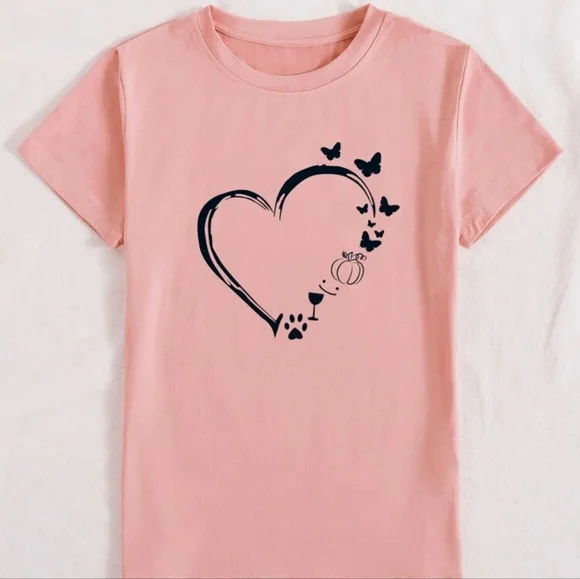 Butterfly Print Top - Picture 2 of 7